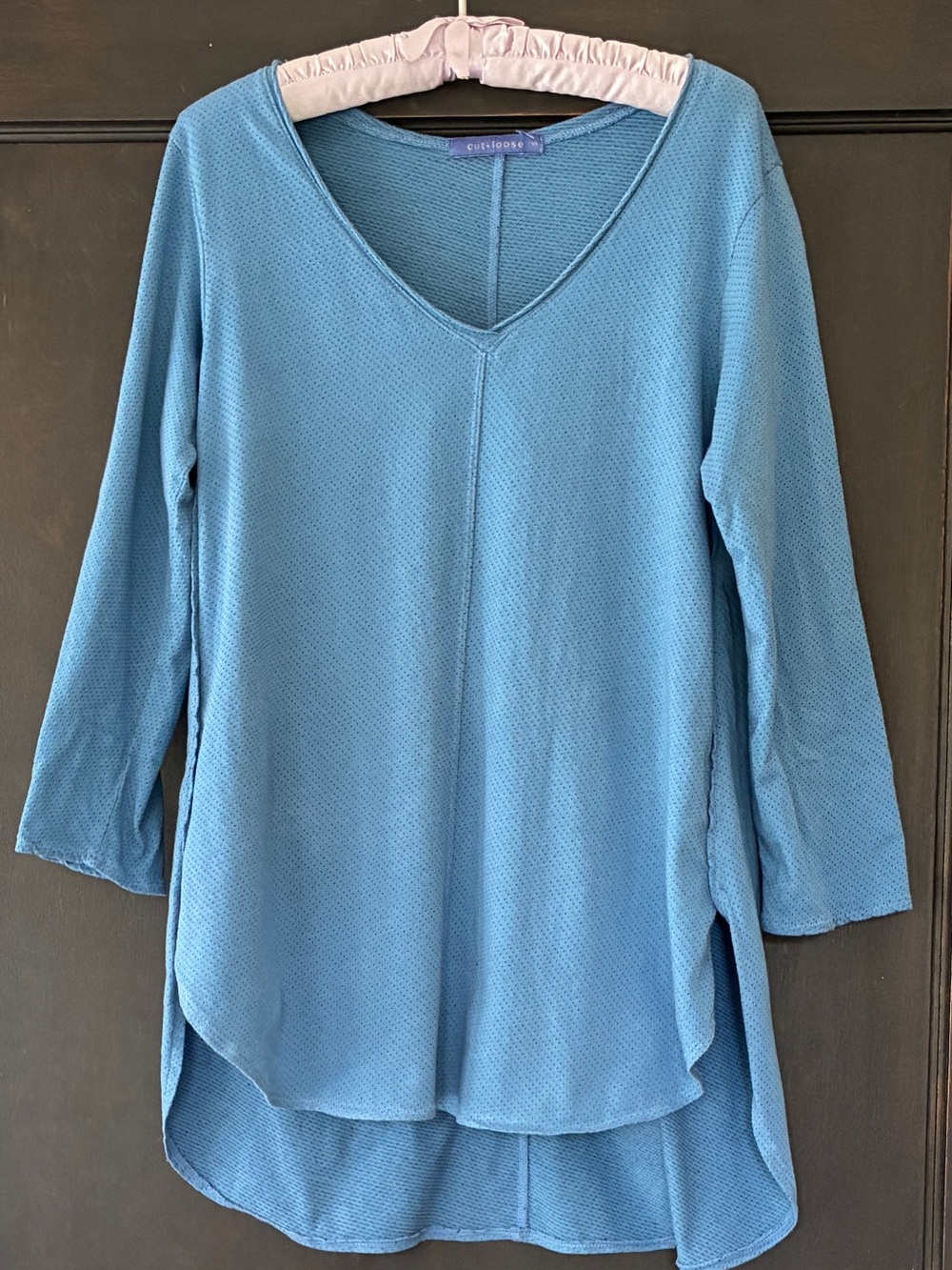 cut loose Soft Sky Blue V-Neck Tunic